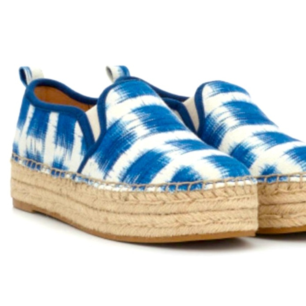 Sam Edelman Carrin Espadrilles Blue and White